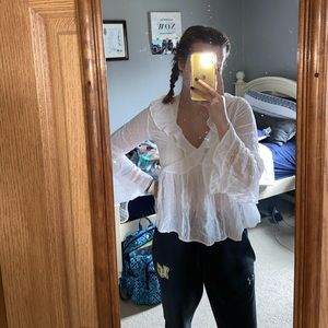 White American Eagle blouse